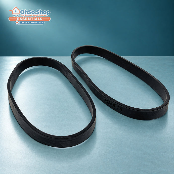 Pack of 2 vacuum brush bar belts for Hoover TurboPower 2 and 3, separate belts