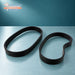 Pack of 2 vacuum cleaner drive belts for Vax, Dirt Devil and Morphy Richards, side-by-side view