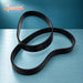 Pack of 2 vacuum cleaner drive belts for Vax, Dirt Devil and Morphy Richards, overlapping upright view