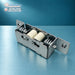 Vestel DO61 double oven door lock catch 37038208, alternate spring mechanism view