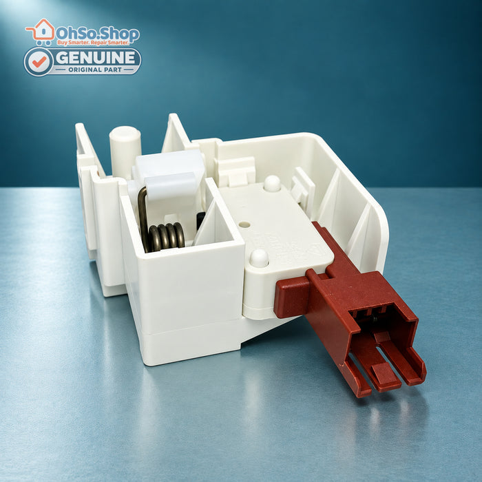 Genuine Vestel tumble dryer door lock switch 32035780, connector detail