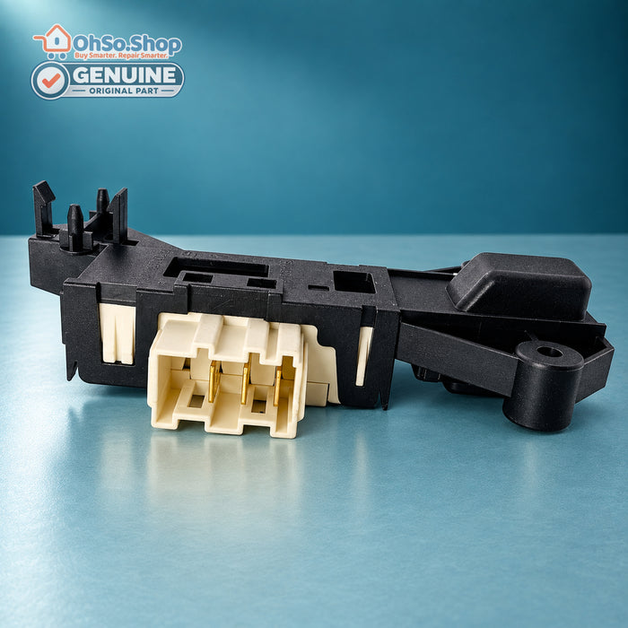 Washing machine door interlock for Whirlpool, Bauknecht and Ignis, connector detail