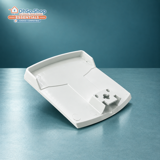 Rear view of the white Whirlpool Indesit washing machine door handle 481231028224