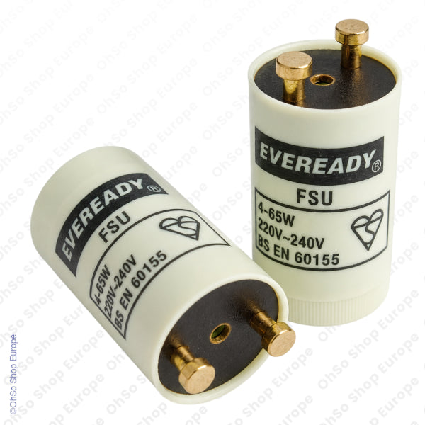 Eveready Fluorescent Tube Starter 4-65W 2 Pack FSU