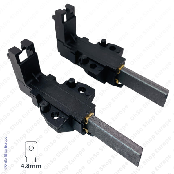 Compatible Washing Machine Motor Carbon Brushes - Fits Whirlpool, Indesit, Hotpoint, Bosch and More (Pack of 2)